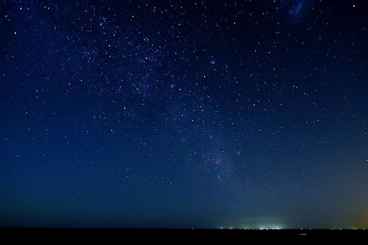 Starry night skies over Thevenard Island