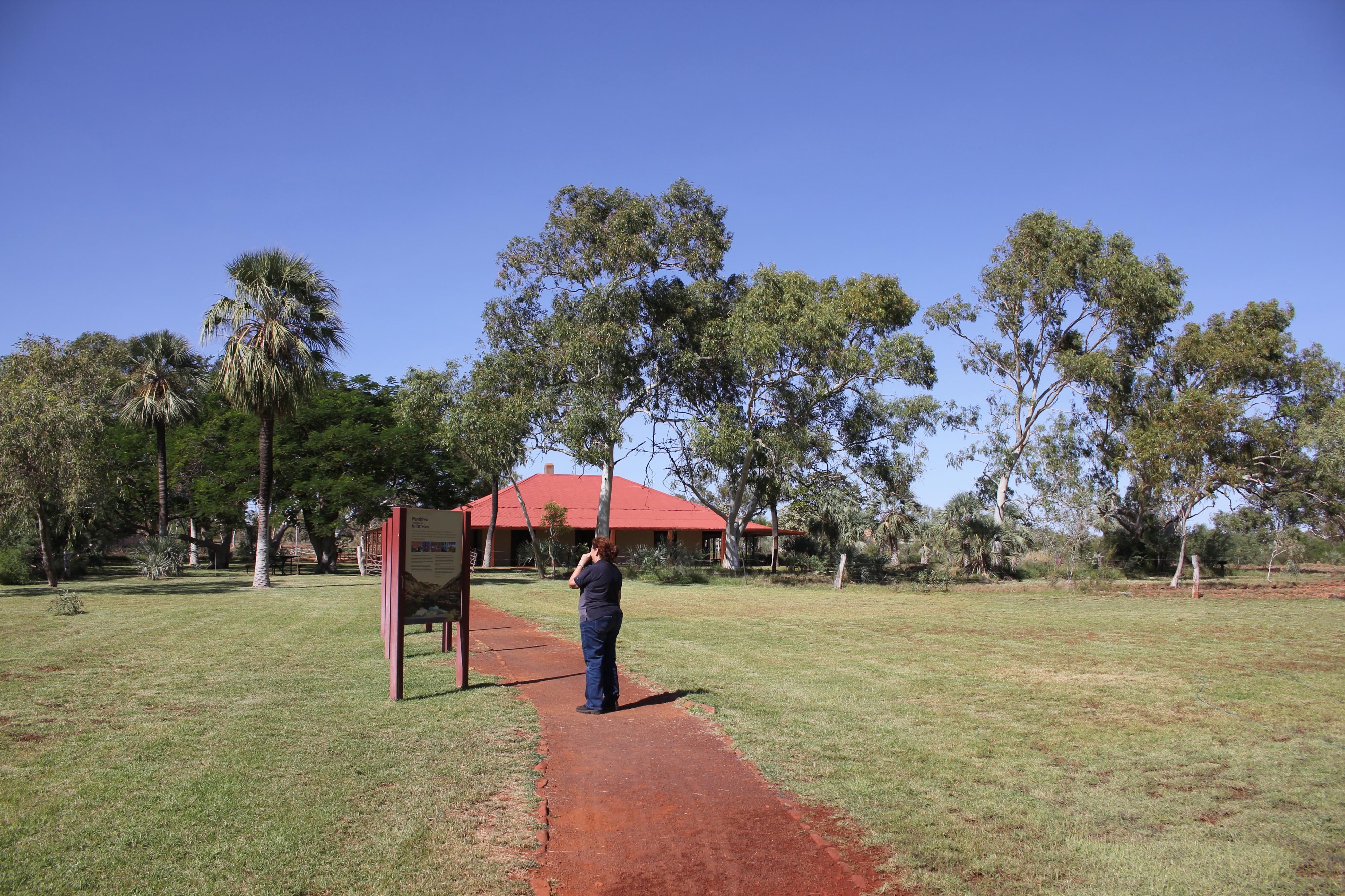 path leading to the historic millstream homestead