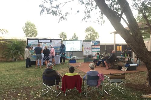 Parks and Wildlife Service Information stall at Pardoo Station