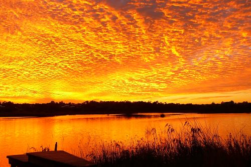 Stunning sunrise at Lake Goollelal