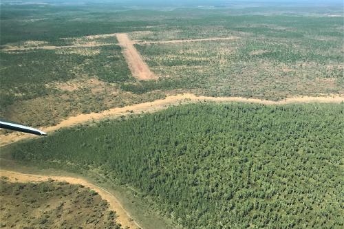 aerial view of Mitchell Plateau airstrip