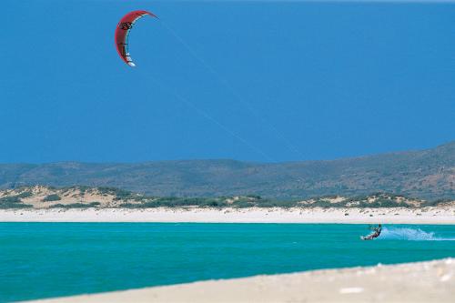 Kite boarding in Sandy Bay