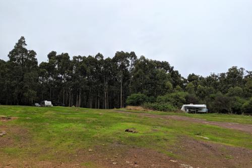 Caravan in the clearing at Marrinup Townsite