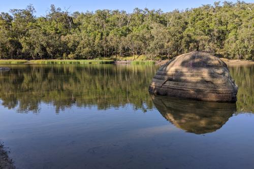 Glen Brook Dam surrounded by forest