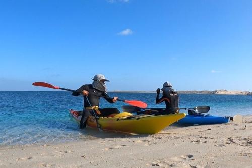 Heading out on the Coral Bay Kayak Trail 