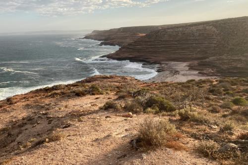 Coastal cliffs. 