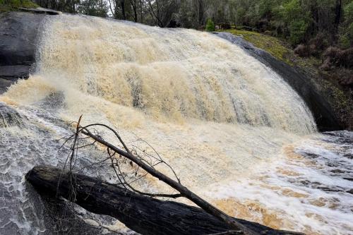 Lane Poole Falls after lots of rain