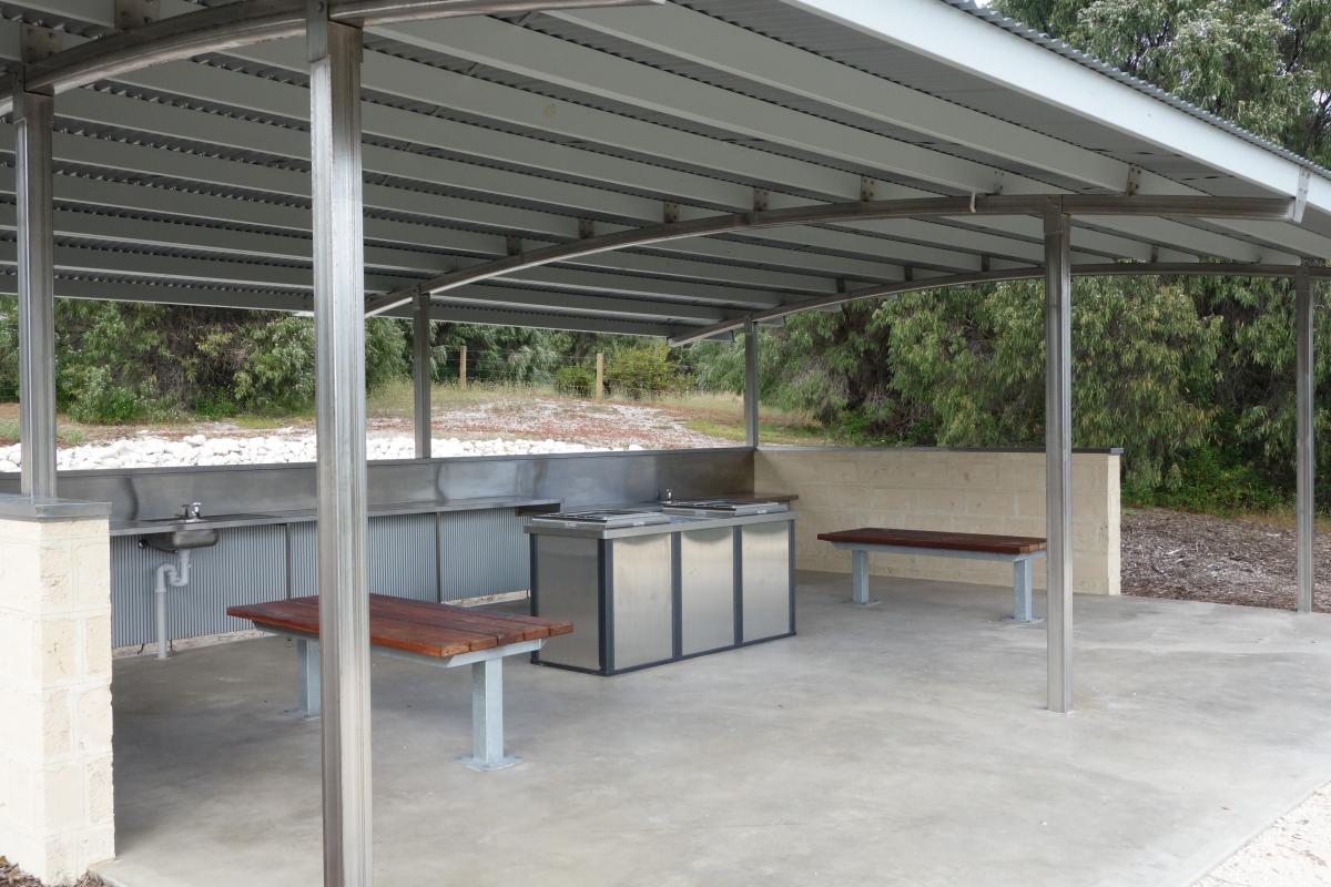 campground barbeque and outdoor cooking facilities 