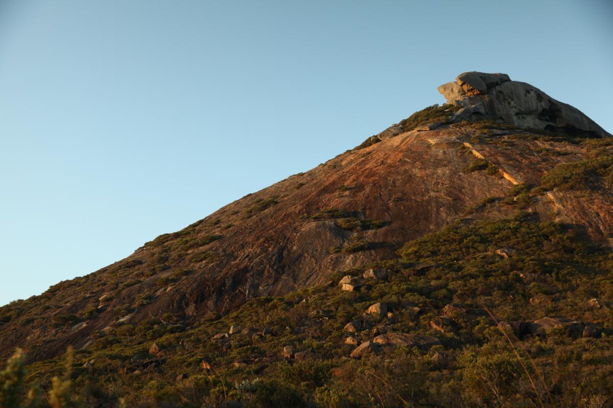 large rocky hill