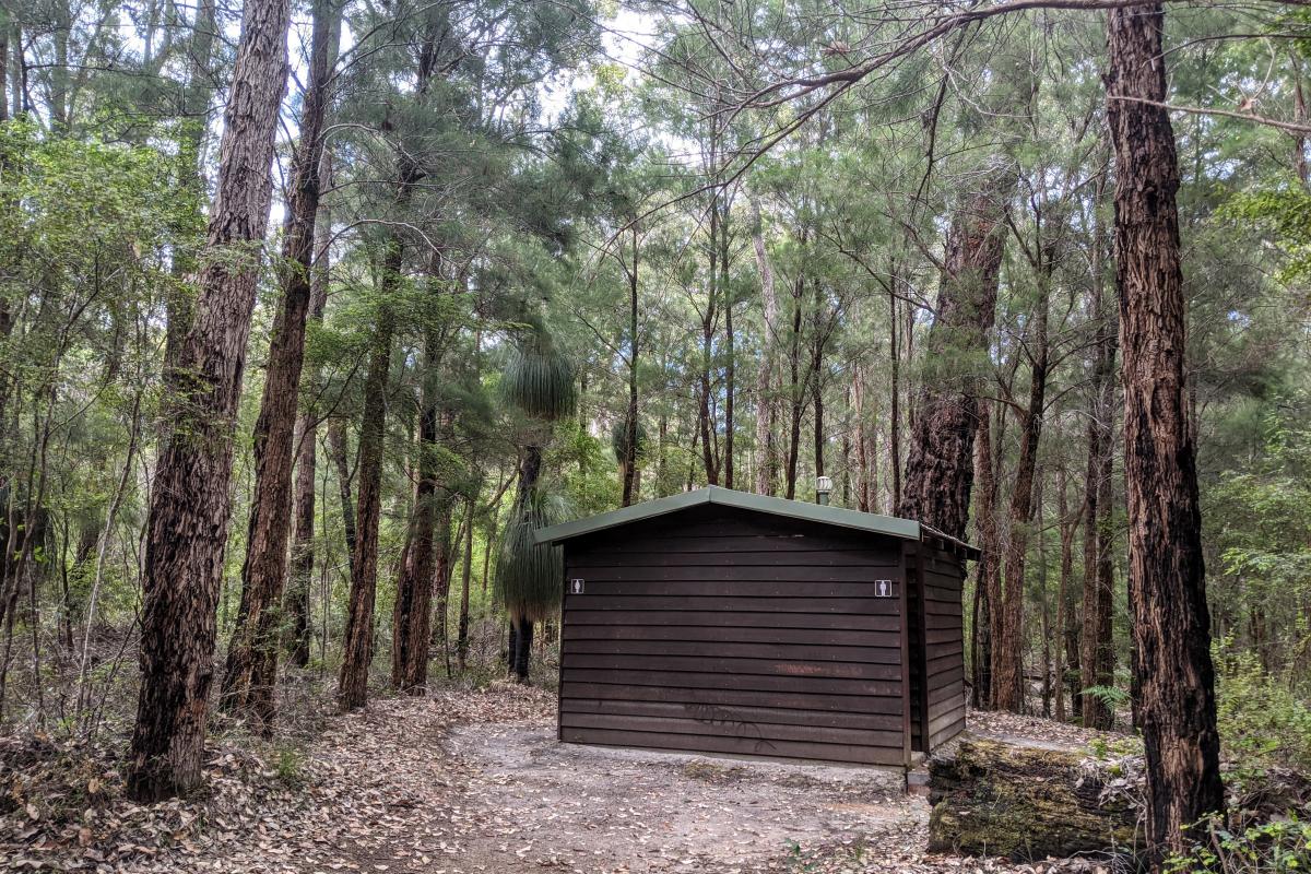 Toilet block at Grass Tree Hollow Campground Toilet block at Grass Tree Hollow Campground
