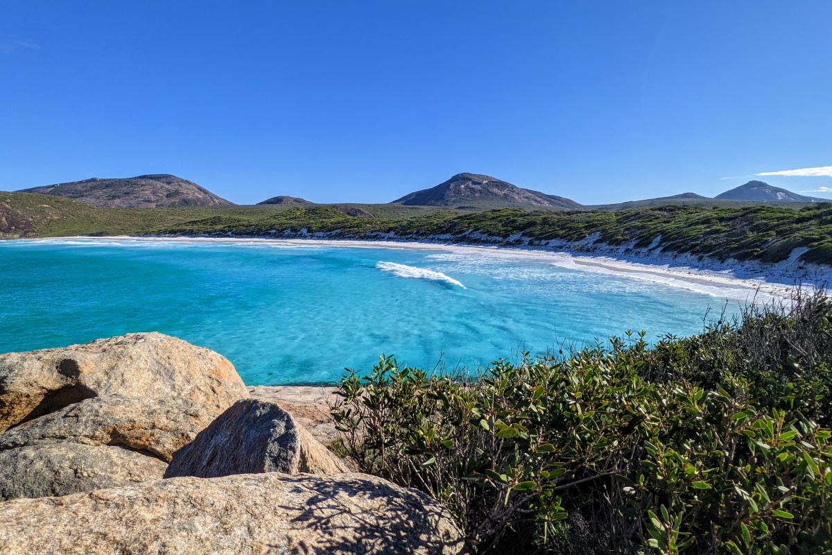 View of Hellfire Bay from the rocks