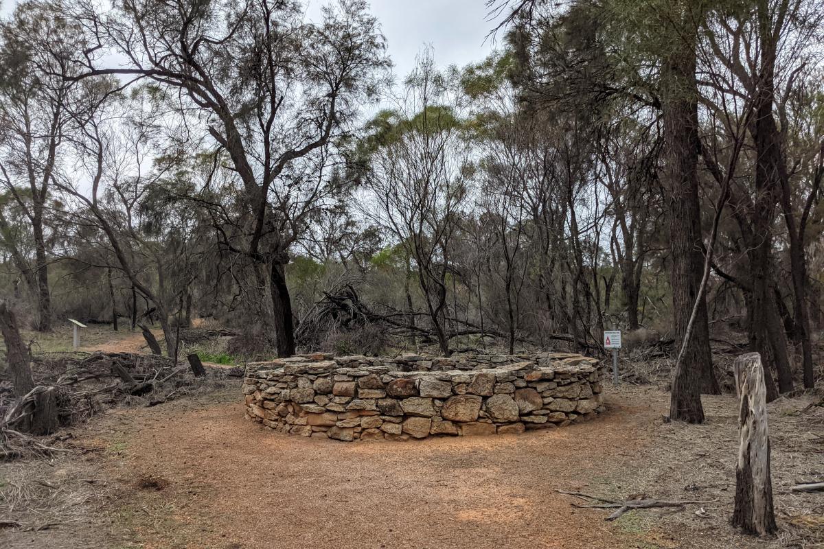 Old stone well in Kokerbin Nature Reserve Old stone well