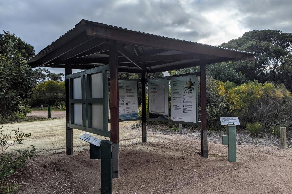 Belinup Campground information shelter