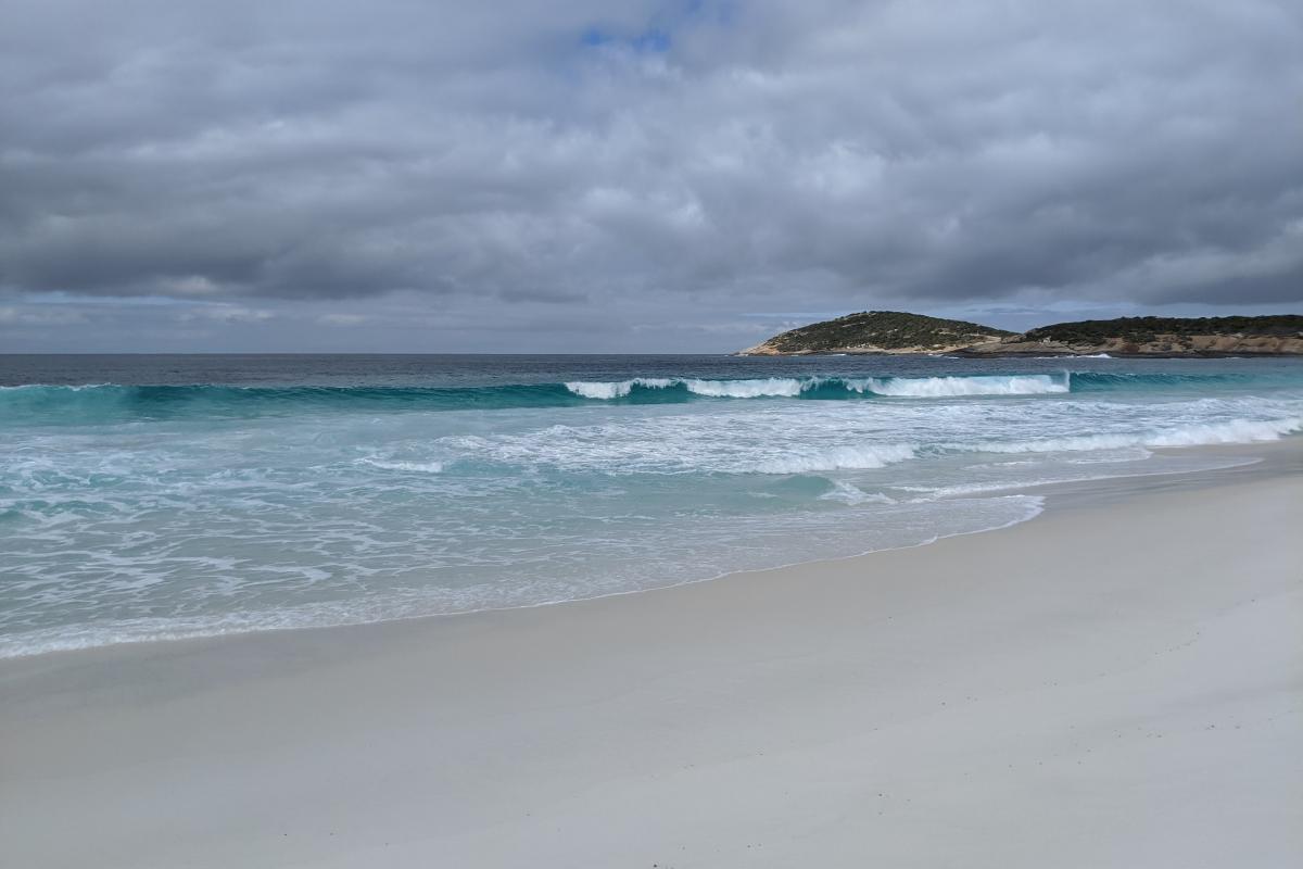 Cloudy skies over Dolphin Cove in Cape Arid National Park