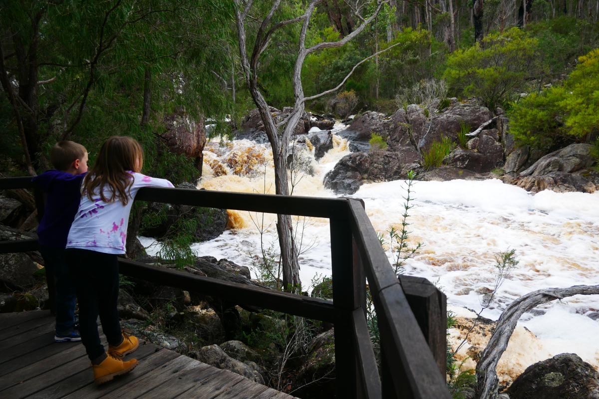 winter rains have the fernhook falls flowing 