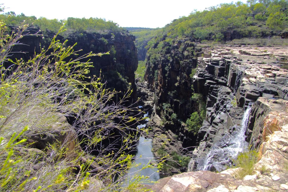 deep chasm of Mertens Gorge in the Kimberley