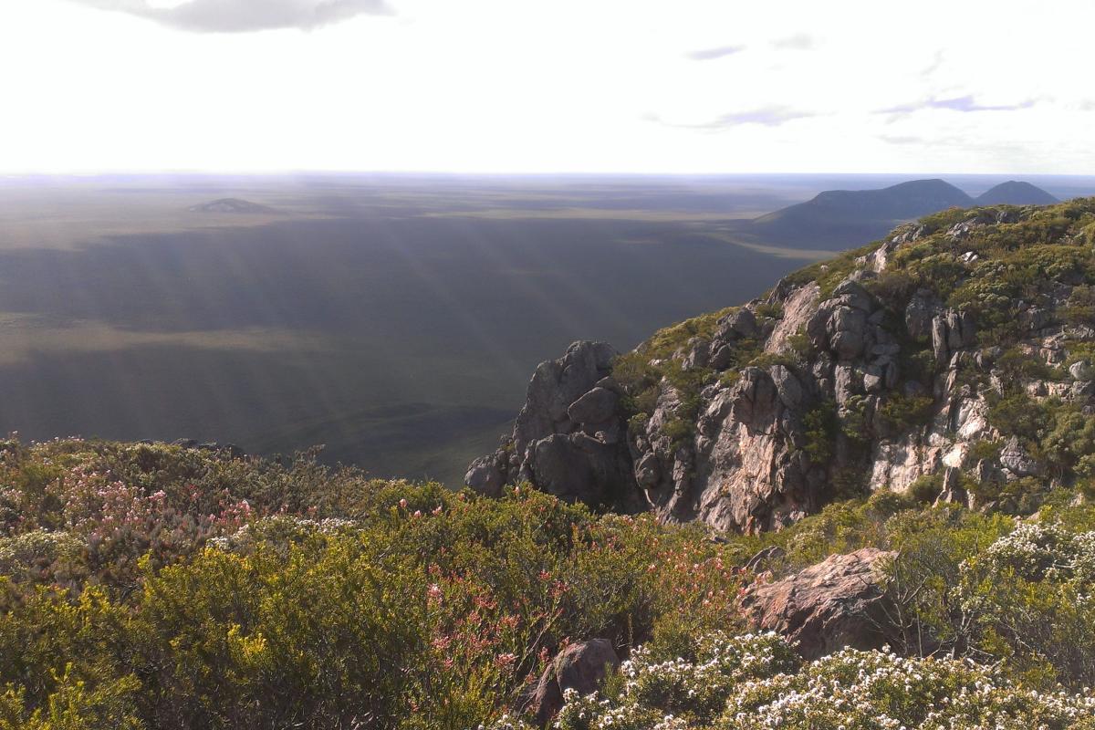 views from the top of mount ragged over the landscape