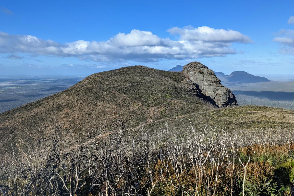 One of the peaks of Mount Trio
