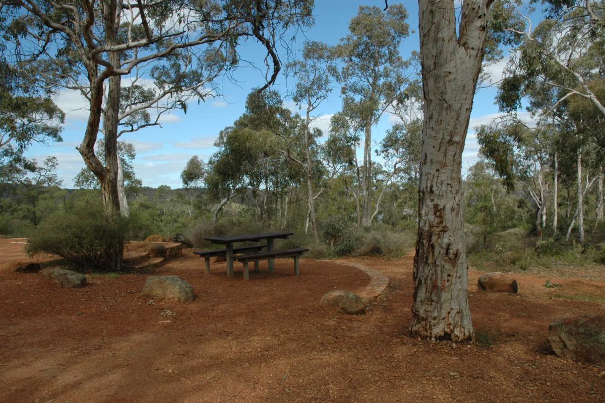 North Ledge in Beelu National Park. picnic area high in the hills and forest of the darling scarp