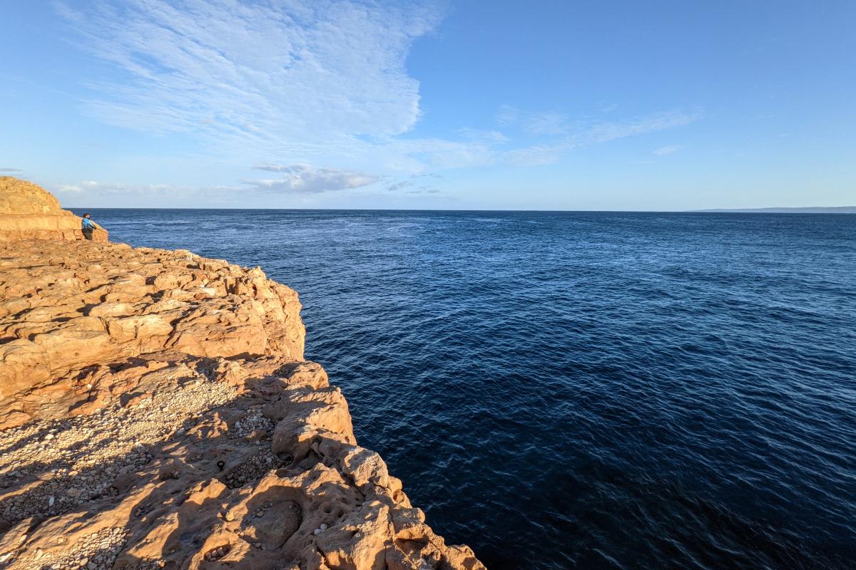 Steep Point and deep blue ocean