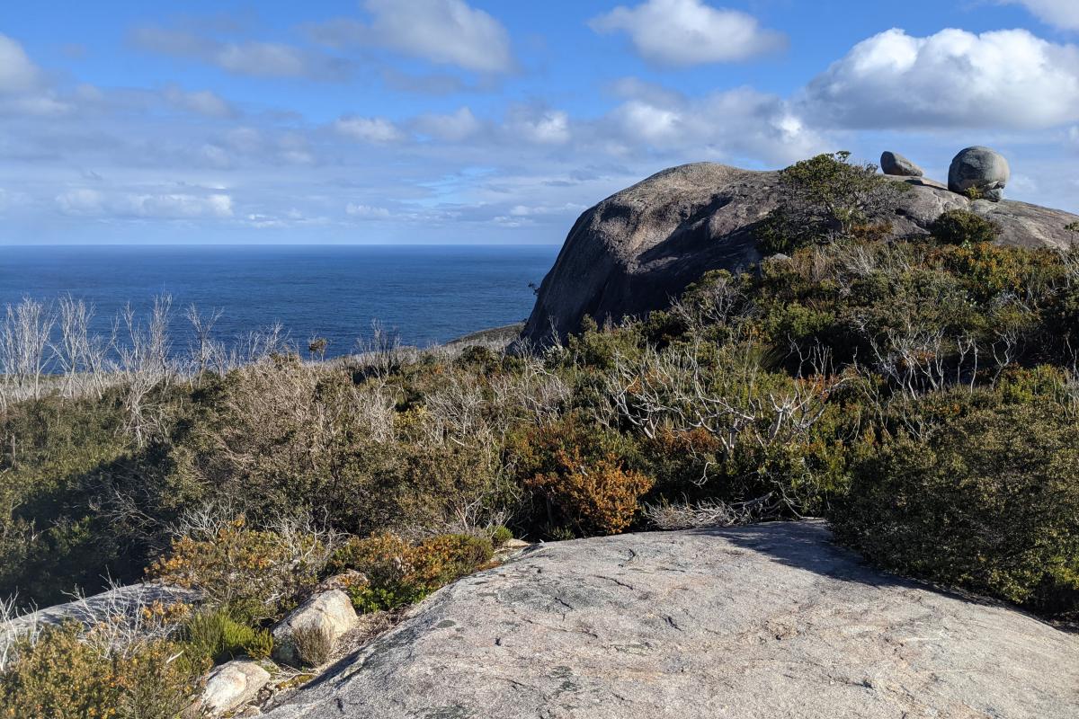 Ocean views from the rocks of Stony Hill