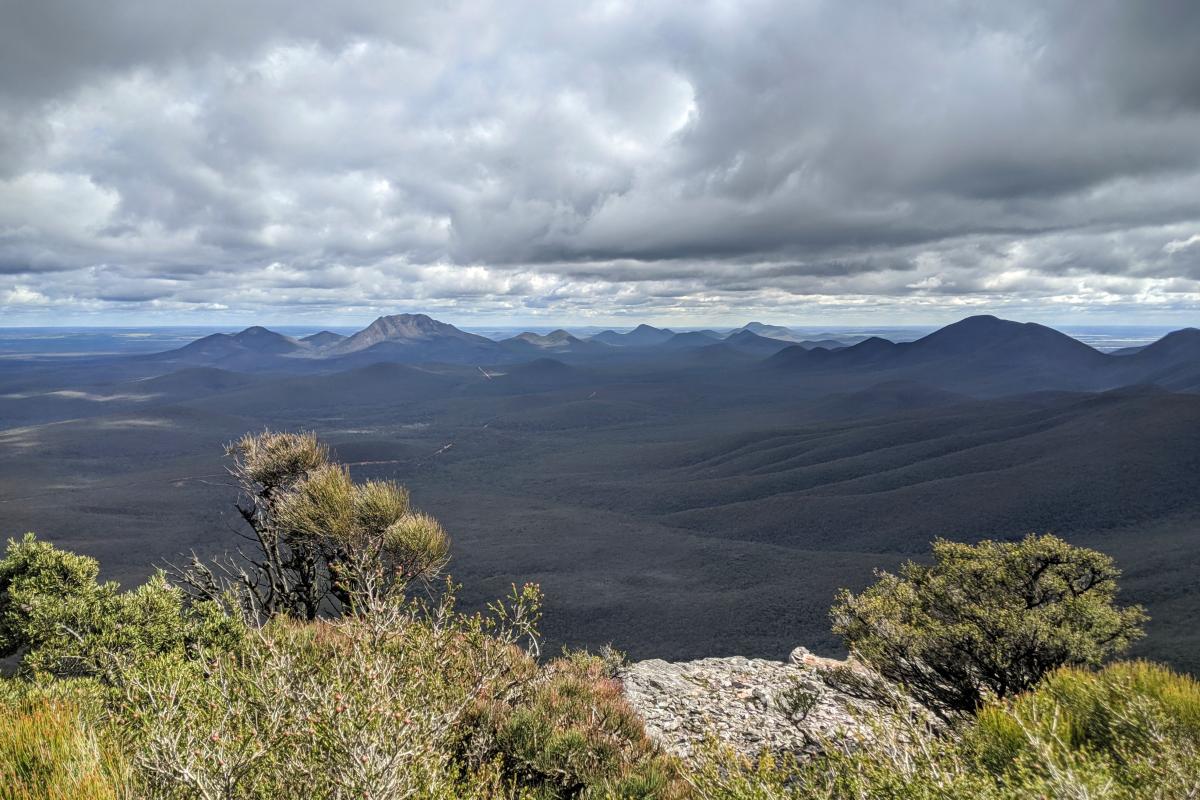 Views across Stirling Range National Park from the slopes of Talyuberlup