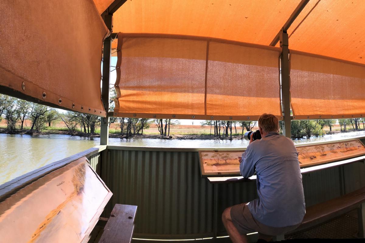 Wildlife hide at Parry Lagoons. wildlife hide at Parry Lagoons