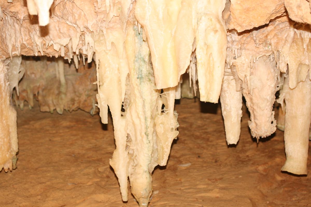 Crystal Cave. formations in crystal cave
