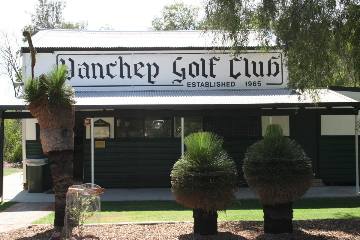 Golf clubhouse at the golfcourse in yanchep national park