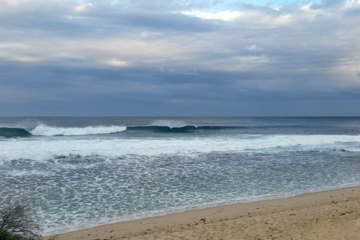 On Kabbijgup Beach in the morning in June