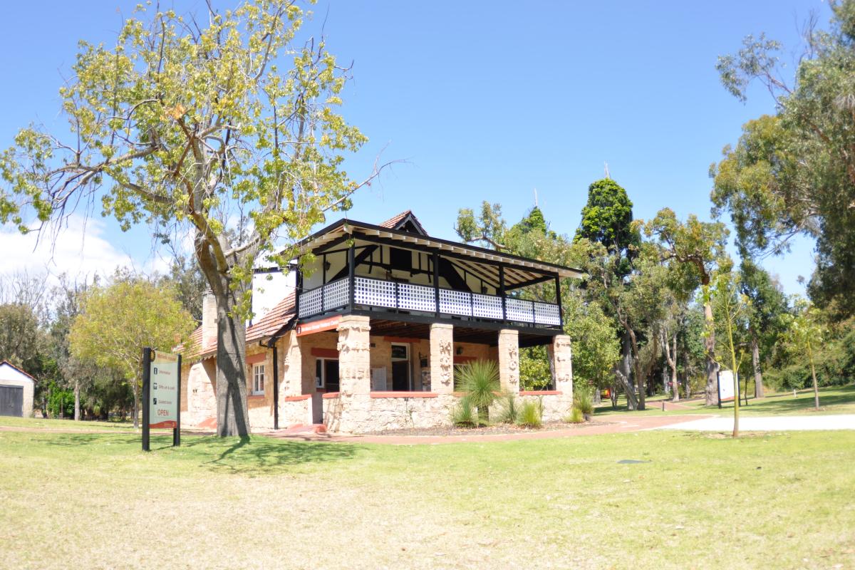 lawns and trees that surround the mcness visitor centre