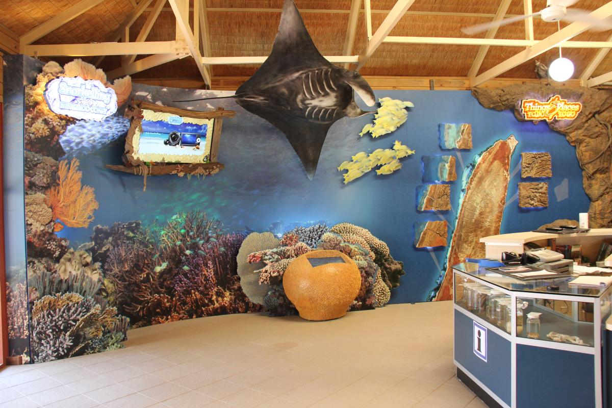 Colourful interior of Milyering Discovery Centre