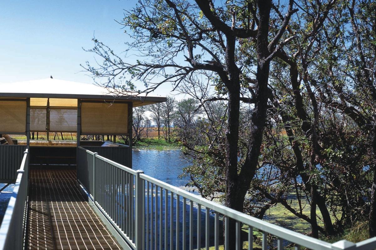 Information Bay overlooking the lagoon