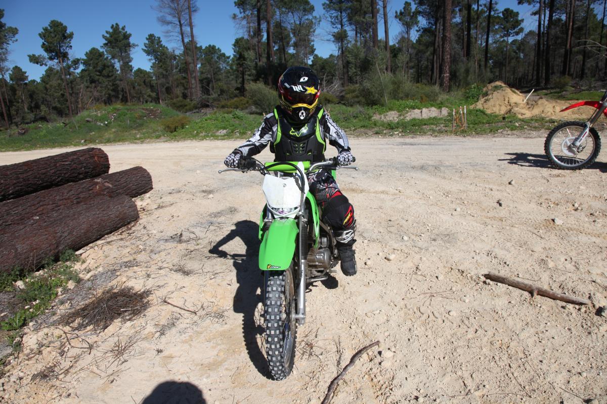 a rider outfitted ready to ride the trails