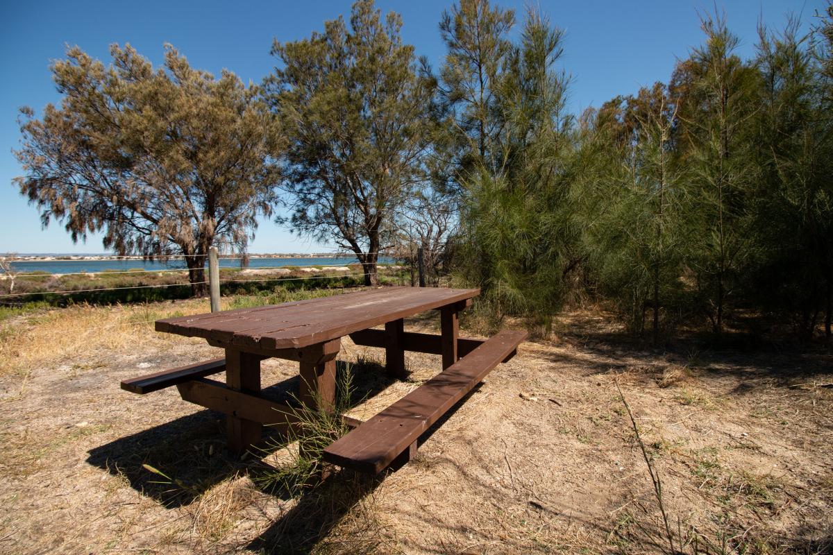 Picnic table at The Cut picnic table at the cut