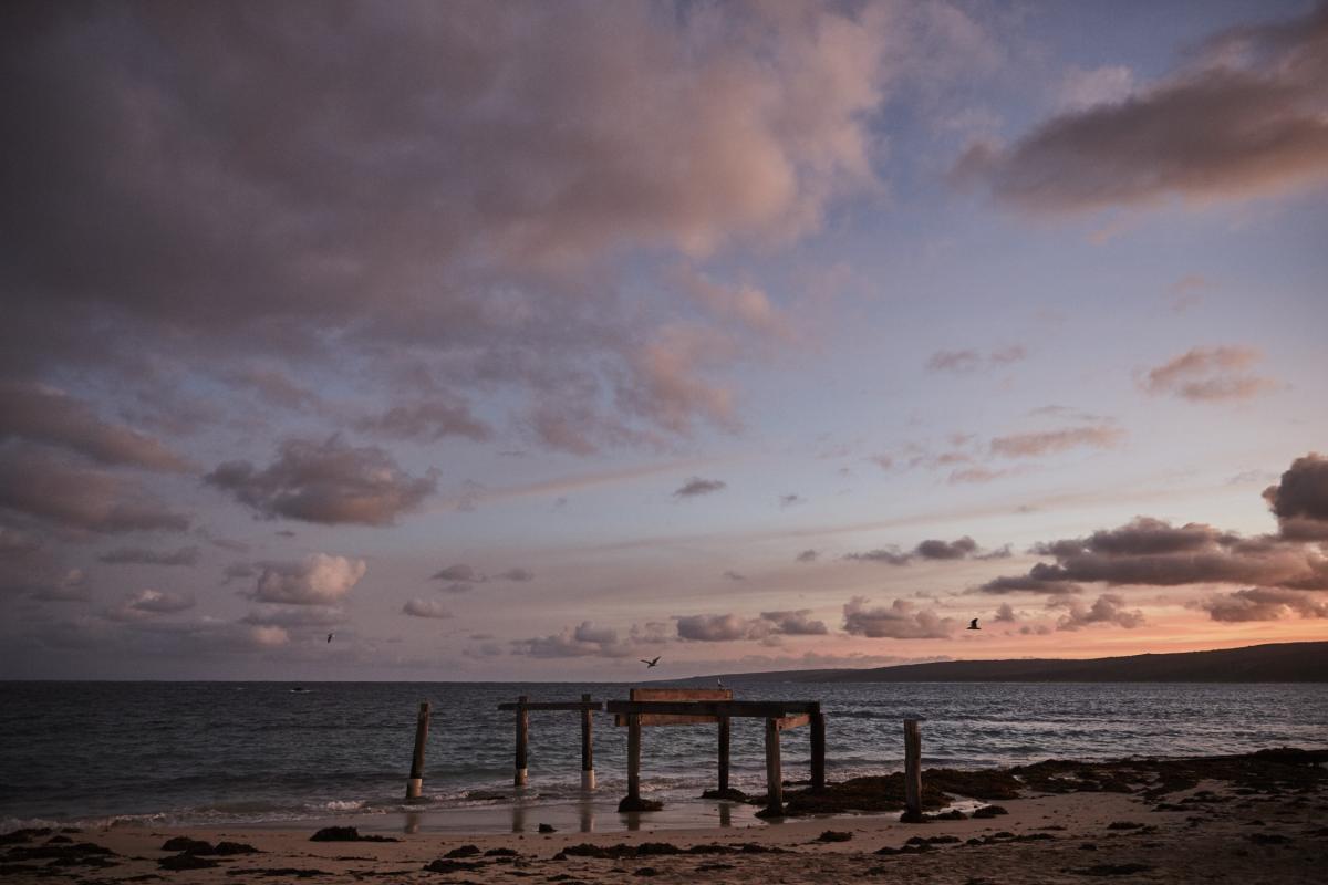 Sunset at Hamelin Bay Sunset over on the beach at Hamelin Bay