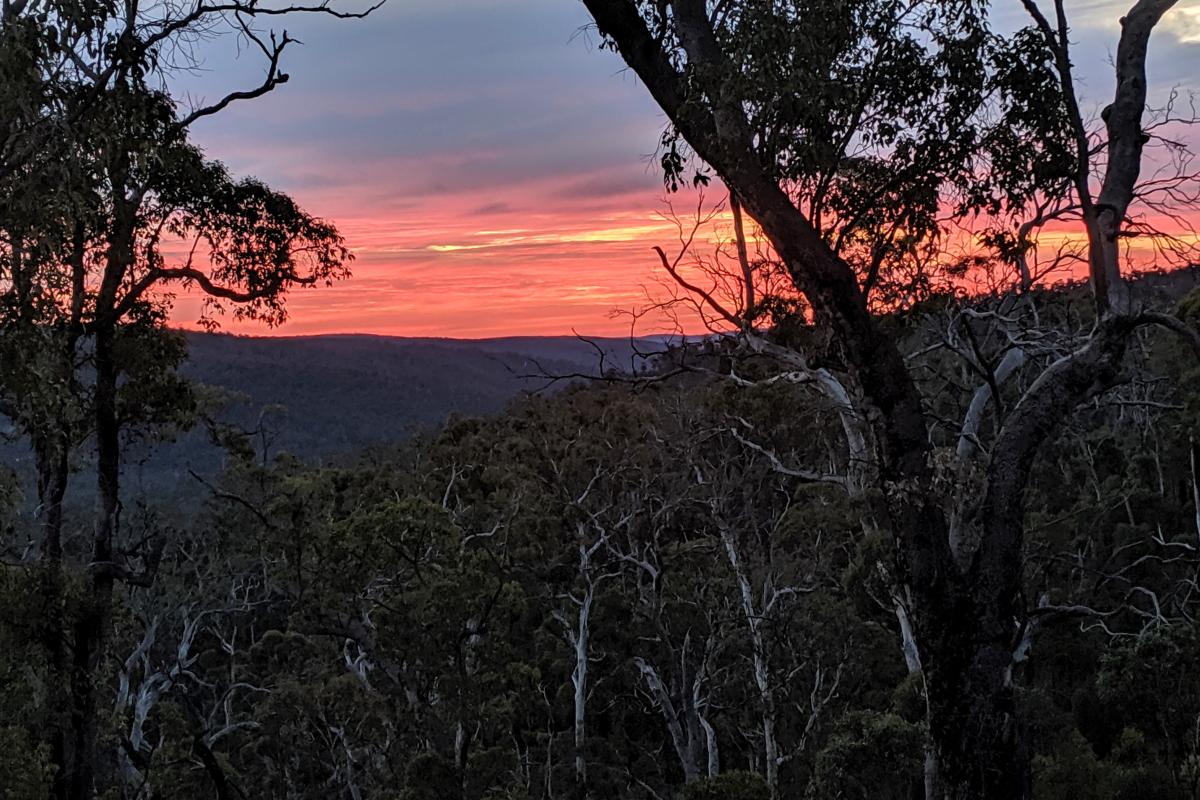 Sunset in Helena National Park