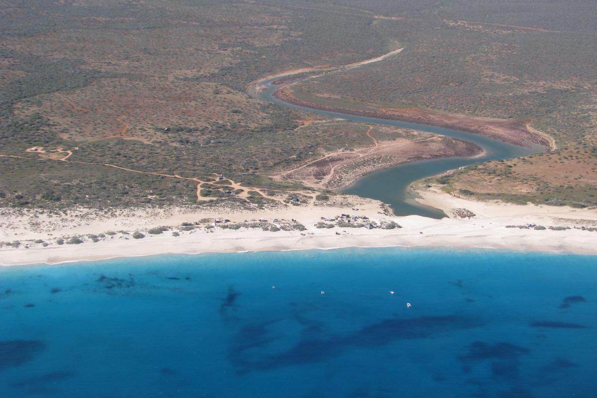 Aerial view of Warroora Coastline