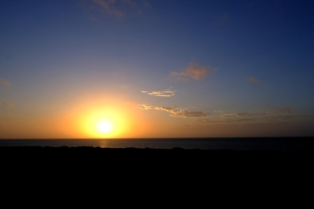 Sunrise over the ocean on Thevenard Island