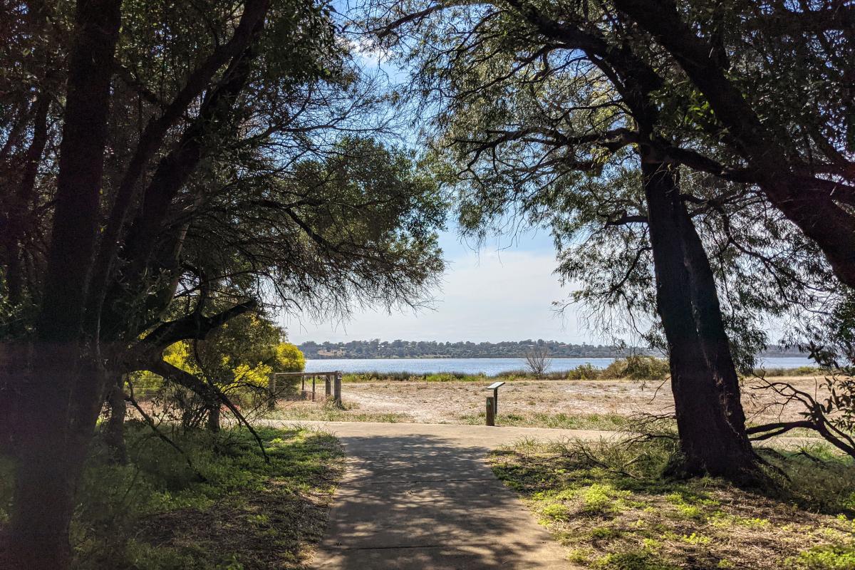 Belvidere picnic area with views out to the estuary