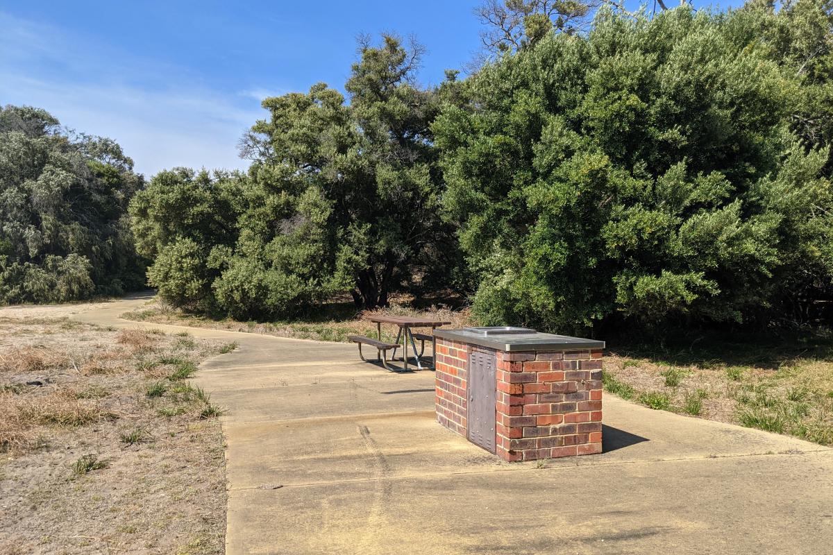 Picnic area at Belvidere