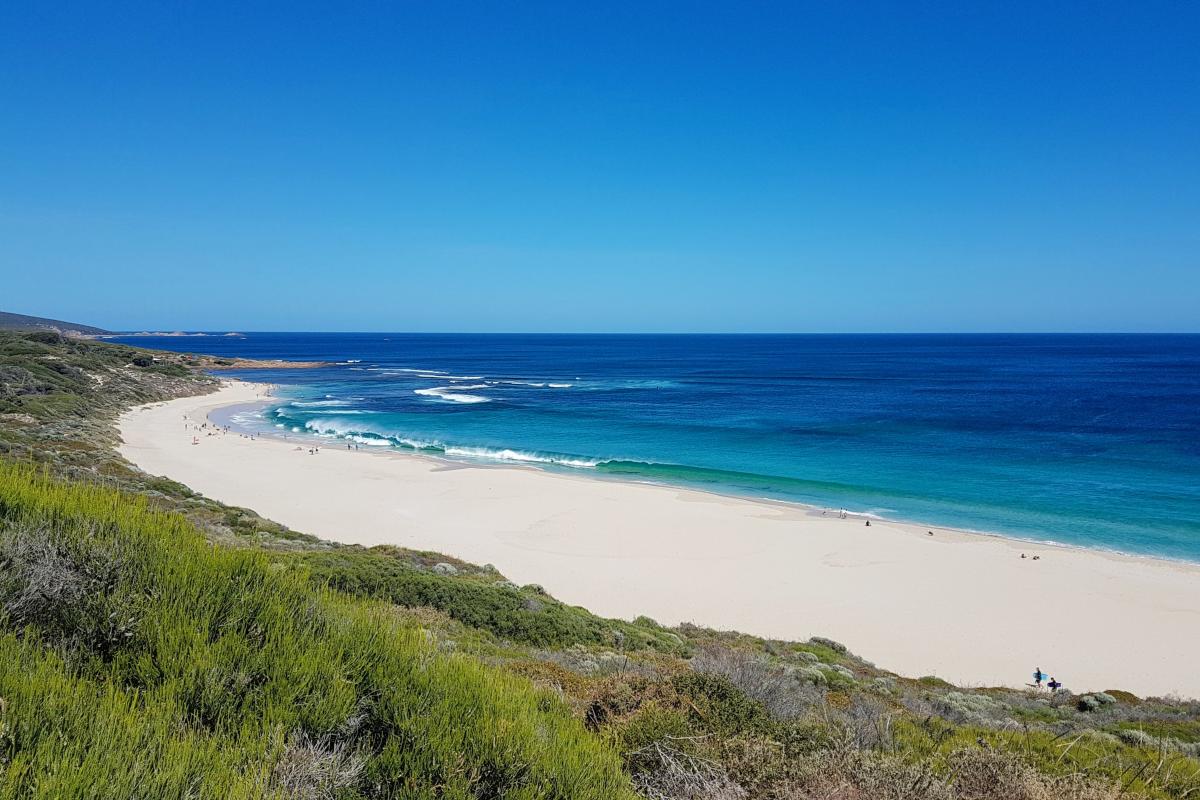 Yallingup Beach viewed from Rabbit Hill Yallingup Beach viewed from Rabbit Hill