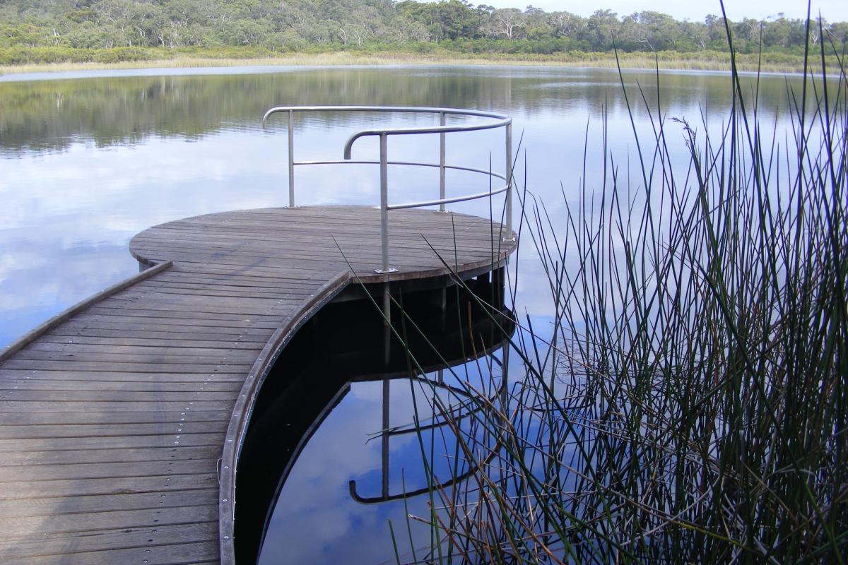Yeagarup Dunes Deck over lake