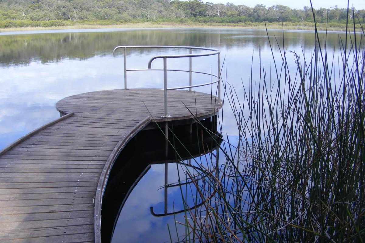 Deck over lake 