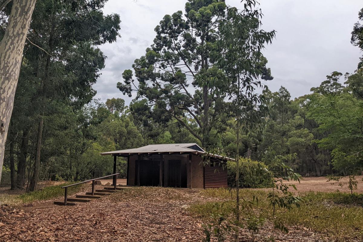 Toilet block and pathways at Hoffmans Mill Toilet block and pathways at Hoffmans Mill