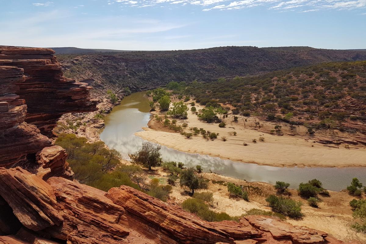 View of Kalbarri Gorge at Nature's Window