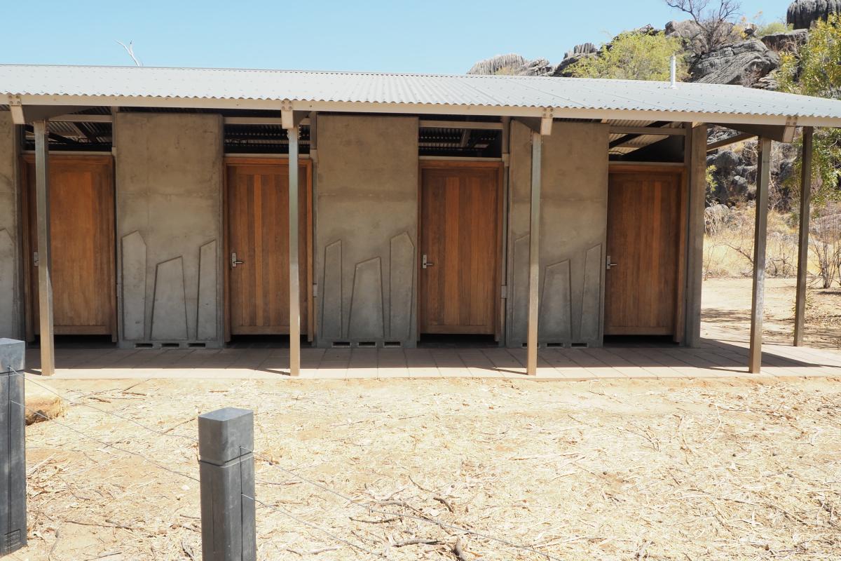 Toilet block with wheelchair accessible facilities
