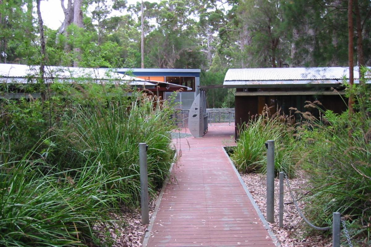 View of wheelchair accessible pathways