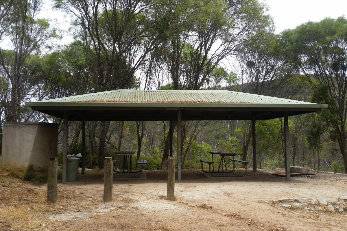 Shelter at an Avon Valley National Park Campground Shelter at an Avon Valley National Park Campground
