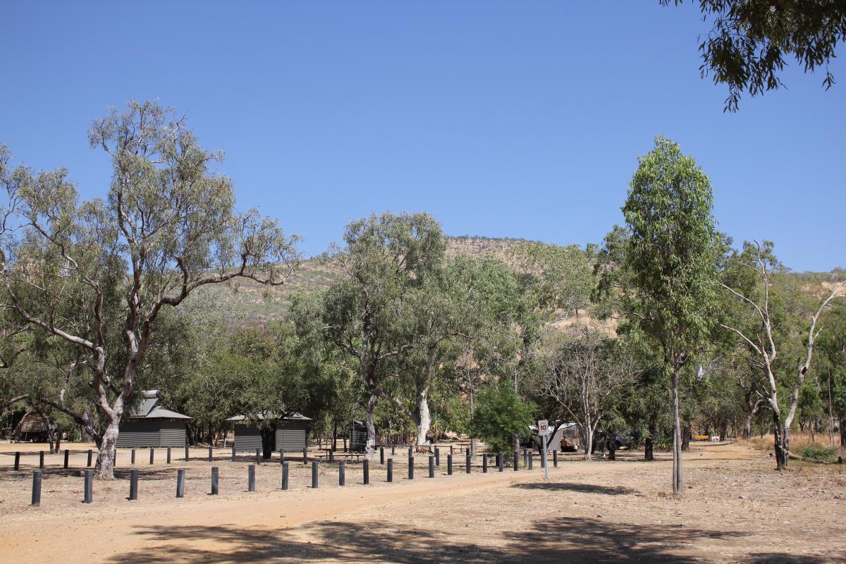 campground in the dry season